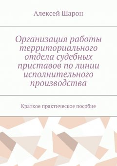 Алексей Шарон - Организация работы территориального отдела судебных приставов по линии исполнительного производства. Краткое практическое пособие