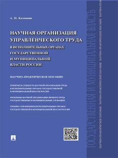 Алексей Казанник - Научная организация управленческого труда в исполнительных органах государственной и муниципальной власти России. Научно-практическое пособие