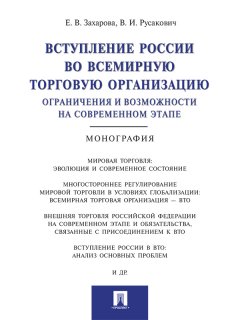 Василий Русакович - Вступление России в ВТО: ограничения и возможности на современном этапе. Монография