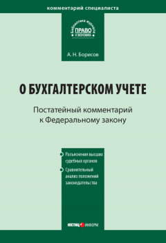 Александр Борисов - Комментарий к Федеральному закону от 21 ноября 1996 г. № 129-ФЗ «О бухгалтерском учете» (постатейный)