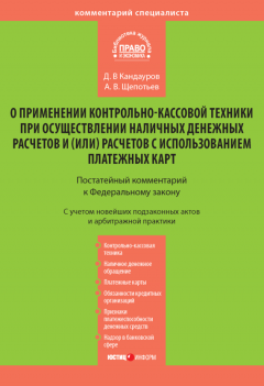 Дмитрий Кандауров - Комментарий к Федеральному закону «О применении контрольно-кассовой техники при осуществлении наличных денежных расчетов и (или) расчетов с использованием платежных карт» (постатейный)